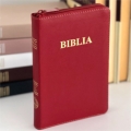 Biblie medie lux, rosu inchis-visiniu 